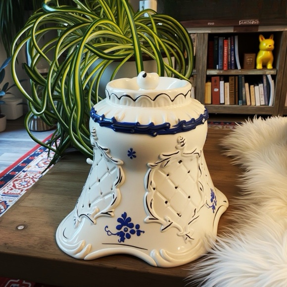 Vintage Porcelain Candle Cover - Picture 2 of 2